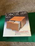 Wooden Vintage Cd Storage Cabinet Sliding Tambour Door Media New !. Fixed Price $50.00.