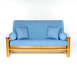 Royal Heritage Home 100% Cotton Full Size Futon Cover - Bluebonnet Washable.... Fixed Price $64.27.