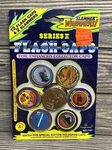 Vintage Imperial Toys 1994 Flash Caps Slammer Whammers Set Gold Skull Ouch. Fixed Price $24.49.