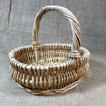 Wicker Basket With Handle Heavy -duty 13" Wide X 10.5". Fixed Price $18.50.