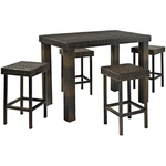 Crosley Palm Harbor 5 Piece Wicker Patio Counter Height Dining Set Brown. Fixed Price $470.36.