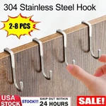 8 Double Hook Over The Door Organizer Rack Drawer Hanging Tools Kitchen Usa. Fixed Price $12.38.