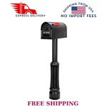 Madison Mailbox And Post Kit, Black. Fixed Price $44.99.