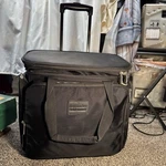 Hammacher Schlemmer Under Seat Rolling Carry On Bag Luggage European Travel Case. Fixed Price $69.99.