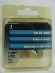 Nail-on Glides 1/16" Brass 19100 For Wooden Legs, Not Chairs, Nickel Shepherd. Fixed Price $5.25.