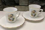 Hummel Goebel Porcelain Mini Coffee Cups & Saucers Set 2 - Little Shepherd. Fixed Price $35.99.