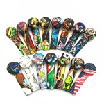 Silicone Smoking Pipe With Metal Bowl & Cap Lid Cool Pattern Usa (random Color). Fixed Price $9.99.