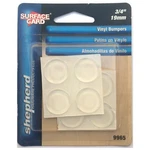 Shepherd, Surface Gard, 9965, 3/4'' Self Adhesive Vinyl Bumpers, 8PCS. Fixed Price $15.00.