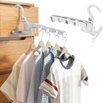 2PCS Grey Folding Clothes Hanger Drying Rack, Portable Travel With 5 H.... Fixed Price $31.53.