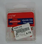 Faultless Adjustable Glide 1-1/16" 27MM Cushioned Steel Base #32025 Nip 4 Count. Fixed Price $9.50.