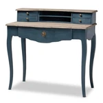 Baxton Studio Celestine Blue Spruce Finished Wood Accent Writing Desk. Fixed Price $578.99.
