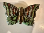 Hand Painted Ceramic Butterfly Trinket Box Green Monarch Decorative Tozai Home. Fixed Price $199.99.