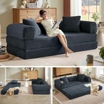 Boneless Futon Sofa Bed Sectional Couches For Living Room,cloud. Fixed Price $285.13.