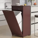 Tilt Out Kitchen Trash Cabinet, Dog Proof Garbage Can With Wood Holder Fr.... Fixed Price $112.17.