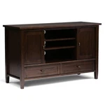 Simpli Home Warm Shaker Wood 47" Transitional Tv Media Stand In Tobacco Brown.... Fixed Price $560.86.