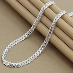 925 Sterling Silver Chain Necklace Jewelry For Women Boys Girls Fashion Gift. Fixed Price $7.49.