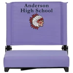 Flash Furniture Embroidered Grandstand Comfort Seats, Purple Xu-sta-pur-emb-gg. Fixed Price $169.99.