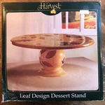 Harvest Leaf Design Dessert Stand Asia Master Group 5 Tall. Fixed Price $28.99.