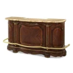 Aico By Michael Amini Cortina Bar With Marble Top. Fixed Price $2195.00.