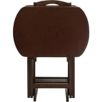 Corbett 5 Pc Oblong Tv Set Brown Antique Walnut Mdf Wood Folding. Fixed Price $102.90.