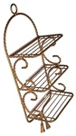 Vintage Hollywood Regency Gold Rope Swag Trim 3 Tiered Wall Display Shelf Bow. Fixed Price $30.00.
