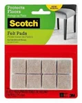 3M Scotch 16 X Felt Pads Beige 2.5CM Protects Floors Reduces Noise Model SP844. Fixed Price $10.86.