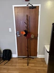 Costway Wooden Coat Rack Stand Hall Tree With 8 Hooks - Walnut (HW65615BN). Fixed Price $15.00.