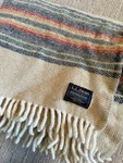 Pendleton Ll Bean 100% Wool Blanket Throw Stadium Camp Lap 50X52 Made Usa. Fixed Price $68.00.