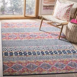 Safavieh Madison Collection Area Rug - 67 X 92 Navy Ivory Boho Chic Design. Fixed Price $149.41.