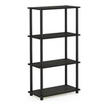 Furinno Turn-n-tube Wood 4-TIER Shelf Display Rack Espresso/black. Fixed Price $54.49.