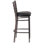 Flash Furniture Ladder Back Metal Barstool - Black Vinyl Seat. Fixed Price $155.92.