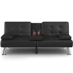 New Modern Futon Sofa Bed Couch Convertible Folding Recliner Faux Leather. Fixed Price $226.89.