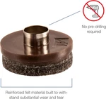 New Softtouch 1/2" Round Nail-on Felt Furniture (wooden) Glides- 48 Pk Brown. Fixed Price $17.99.