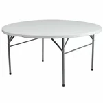 Flash Furniture DAD-154Z-GG Round Folding Table, 60.5" W, L, 29.5" H,. Fixed Price $159.99.