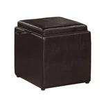DESIGNS4COMFORT Park Avenue Single Ottoman With Stool And Reversible Tray. Fixed Price $95.11.