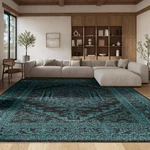 Adirondack Rug 8X10 Collection Black Teal Oriental Medallion Safavieh Area Large. Fixed Price $179.99.