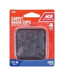 4PCS 1-7/8" Plastic Caster Carpet Base Cups Sq Wal CD/4, Ace 51260. Fixed Price $7.49.