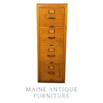 Antique Oak 4-DRAWER File Cabinet By Library Bureau C.1900S #22599. Fixed Price $985.00.