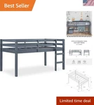 Dhp Milton Kids Twin Loft Bed Safe, Stylish Space-saver For Modern Rooms. Fixed Price $257.99.
