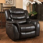 Black Leather Gliders Recliners Armchairs New. Fixed Price $659.95.