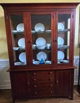 Solid Cherry Wood Kincaid Gathering House China Hutch. Fixed Price $550.00.
