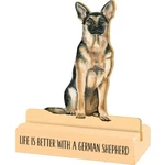 New! Wood Stand Up Shelf Sitter Dog "life Is Better With German Shepherd". Fixed Price $7.99.