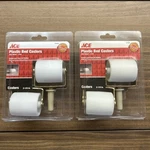 New Lot Of Sets Ace 2-1/8" Stem Mount Bed Frame Plastic Casters Rollers Wheels. Fixed Price $11.98.