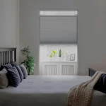 Dez Cordless 1.5" Blackout Cellular Shade, Top Down Bottom Up, 27X72, White. Fixed Price $125.99.