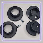 195034 X2, 195032 100344X Ikea Wardrobe Rail Clips In Black. Fixed Price $6.04.