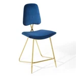 Modway Ponder 24.5" Performance Velvet Stainless Steel Counter Stool Navy. Fixed Price $202.82.