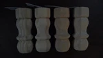 Alexandria Molding 2-1/8" 6" Pine Traditional Leg, Lot Of 4, WT009. Fixed Price $19.99.