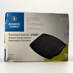 Business Source Rocking Footrest Ergonomic 17 13 X3" Blk LLR62880. Fixed Price $45.00.