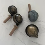 Vintage Shepherd Brass Ball Caster Wheel 2 Mounting Mcm Furniture Rollers 4PC. Fixed Price $29.50.