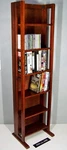 52" Media Storage Wood Rack 6-SHELF Holds 114 Dvd, 174 Cd, 66 Vhs Video Tapes. Fixed Price $88.00.